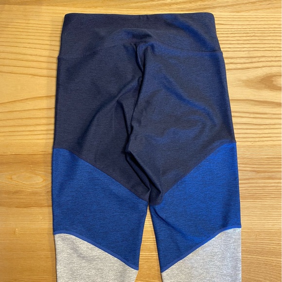 EUC OUTDOOR VOICES LEGGINGS - navy, cerulean blue, gray - size SMALL - Picture 3 of 4